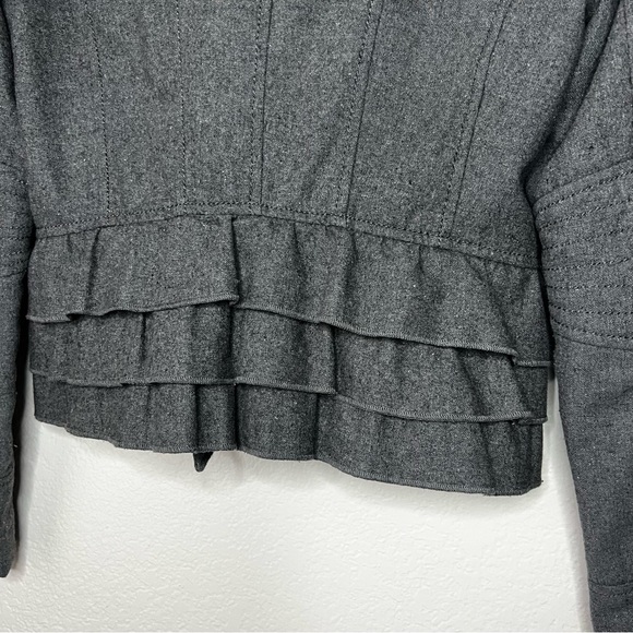 Express Grey Peplum Vintage Military
Moto Jacket, XS size - Picture 5 of 12